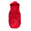 Camisola com capuz para cães FuzzYard Zoomies, vermelho (tamanho 1)
