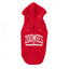 Camisola com capuz para cães FuzzYard Zoomies, vermelho (tamanho 2)