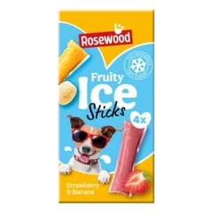 Gelado de fruta Rosewood para cães, pack de 4