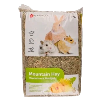 Feno de montanha com dente-de-leão para roedores, 500 g