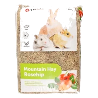 Feno de montanha com rosa-mosqueta para roedores, 500 g