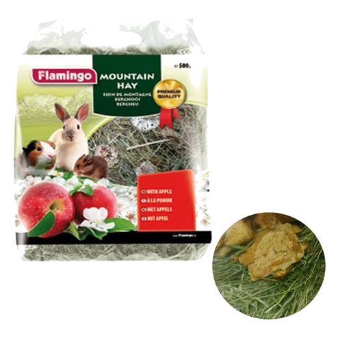 Feno de montanha com maçã para roedores, 500 g