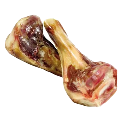 Snacks naturais para cães osso de presunto cortado, pack de 2