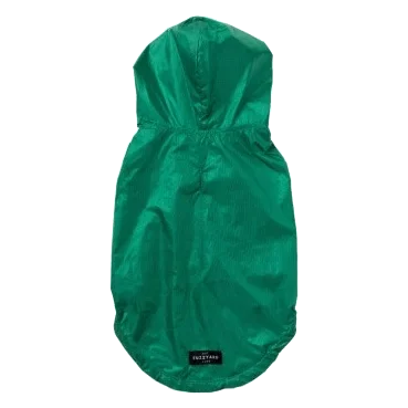 Impermeável reversível para cães FuzzYard Flipside verde e bege tamanho 1