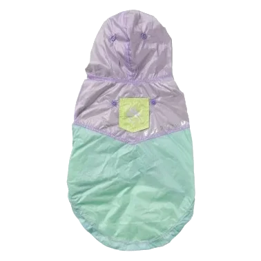 Impermeável reversível para cães FuzzYard Ormond roxo e azul