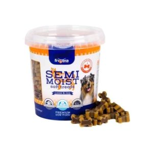 Snacks semi-húmidos borrego com arroz, 500 g em pote com tampa