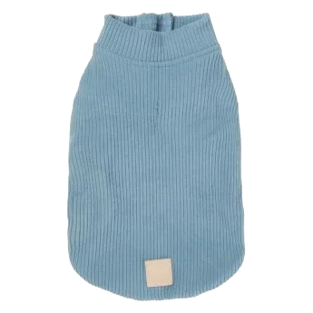 Camisola canelada para cães FuzzYard Life French Blue
