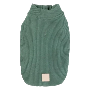 Camisola canelada para cães FuzzYard Life Myrtle Green
