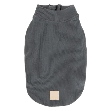Camisola canelada para cães FuzzYard Life Slate Grey