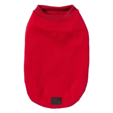Camisola de algodão para cães FuzzYard Allday 25 vermelha