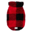 Camisola para cães FuzzYard Checkered Teddy vermelha