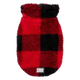 Camisola para cães FuzzYard Checkered Teddy vermelha