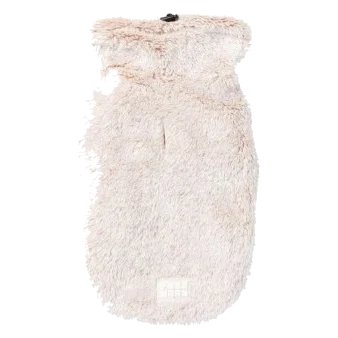 Camisola de peluche para cães FuzzYard Frosted Teddy latte