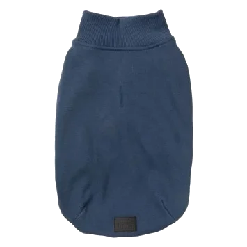Camisola bordada para cão FuzzYard Smiley azul-marinho