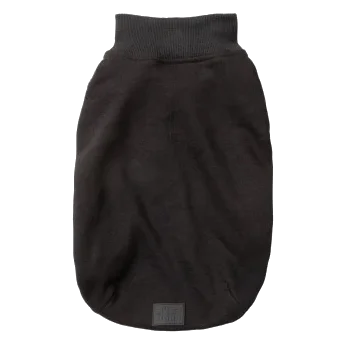 Camisola bordada para cão FuzzYard Smiley preta