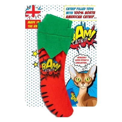 Brinquedo com catnip para gatos BAM! Pimento de 14 cm