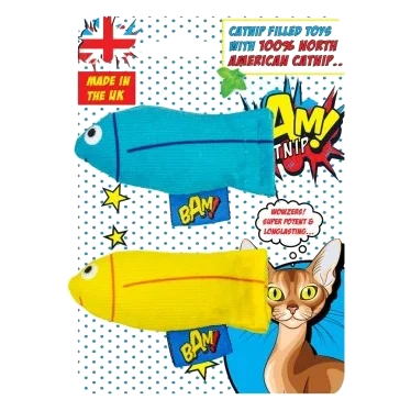 Brinquedo com catnip para gatos BAM! Tiddler, pack de 2