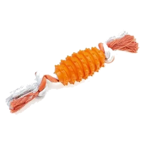 Brinquedo de borracha e corda Classic Tug Toy para cães, 280 mm
