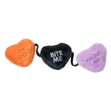 Brinquedo de Halloween para gatos FuzzYard Candy Hearts String