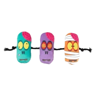 Brinquedo de Halloween para gatos FuzzYard Zombie Skewer com catnip