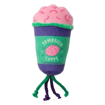 Brinquedo de Halloween para gatos FuzzYard Zombrain Latte