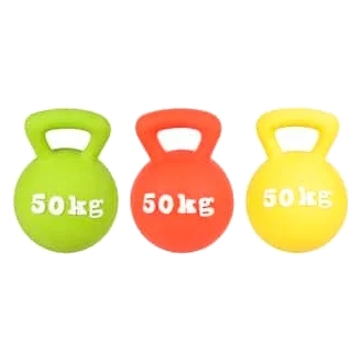 Brinquedo de látex Gym 50 kg para cães, 15 cm