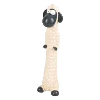 Brinquedo ovelha em pé de látex para cães, 20 cm