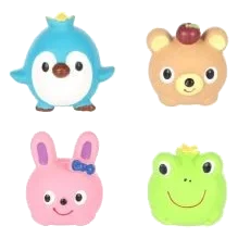 Pinguim, urso, coelho ou rã de látex para cães
