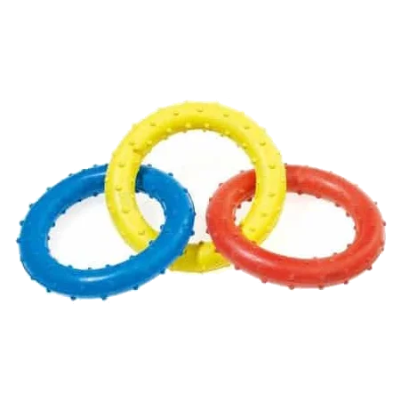 Brinquedo de puxar Classic Triple Ring para cães, 190 mm