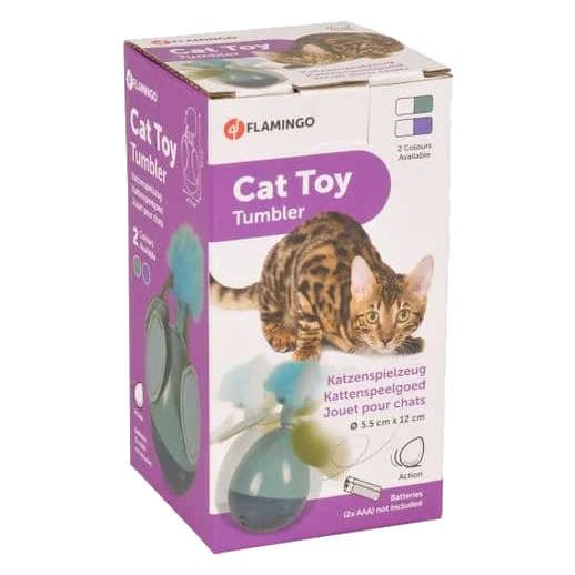 Brinquedo eletrónico rotativo a pilhas para gatos