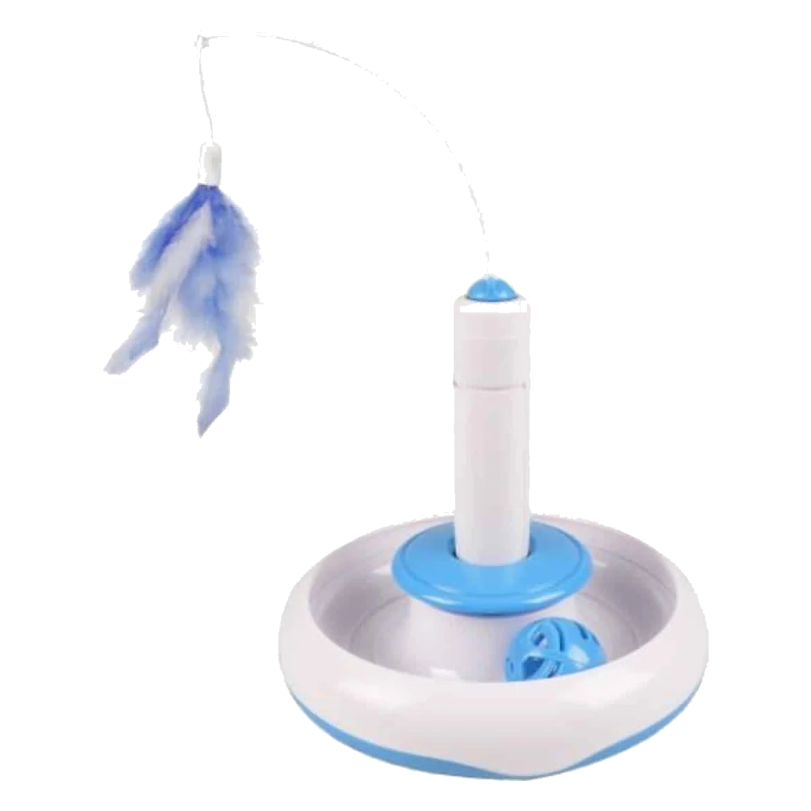 Brinquedo eletrónico Wassima calha com bola, branco