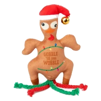 Brinquedo de Natal para gatos FuzzYard Gobble Til You Wobble em forma de peru