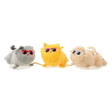 Brinquedo para gatos com catnip FuzzYard Cool Cats, conjunto de 3 num cordão