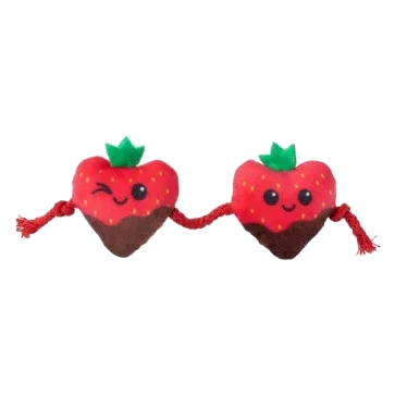 Brinquedo para gatos com catnip FuzzYard Strawberry Hearts