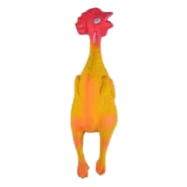 Brinquedo frango de látex 14 cm para cães