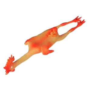 Brinquedo frango de látex 49 cm para cães