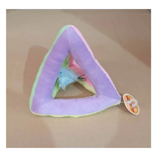 Brinquedo triangular com rato para gatos