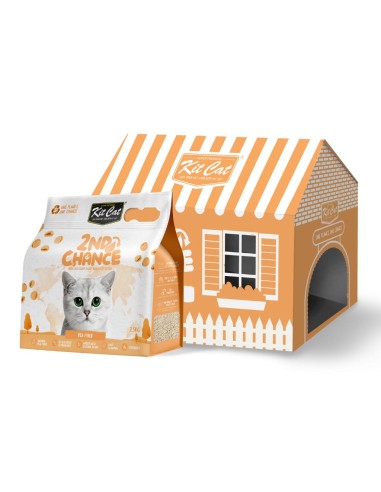 Areia aglomerante para gatos Kit Cat 2nd Chance ervilha e iúca 7 L