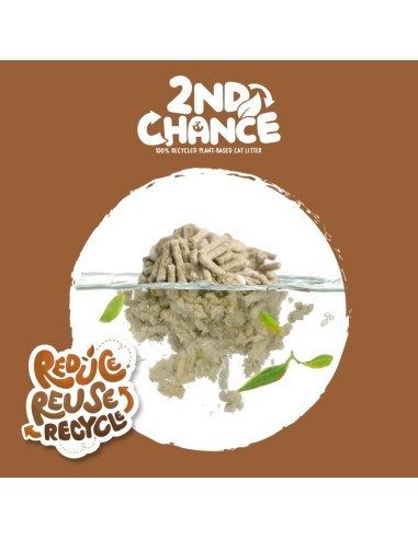 Areia aglomerante para gatos Kit Cat 2nd Chance café 7 L
