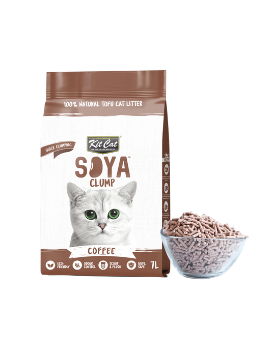 Areia para gatos Kit Cat Eco café, 7 L (2,5 kg)