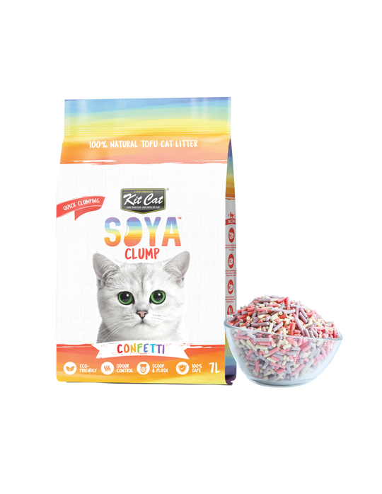 Areia para gatos Kit Cat Eco confettis, 7 L (2,5 kg)