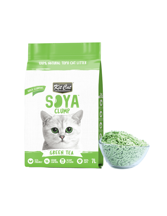 Areia para gatos Kit Cat Eco chá verde, 7 L (2,5 kg)