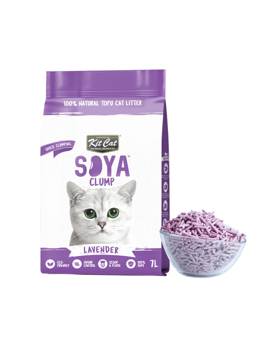 Areia para gatos Kit Cat Eco lavanda, 7 L (2,5 kg)