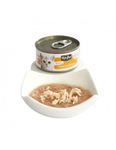 Comida húmida para gatos Kit Cat Gravy atum e frango 70 g