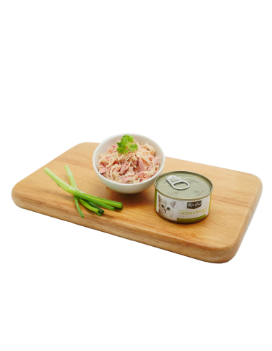 Comida húmida para gatos Kit Cat Toppers frango e atum em gelatina 80 g