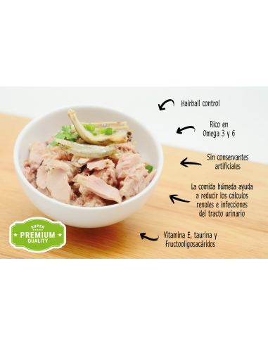 Comida húmida para gatos Kit Cat Toppers frango e salmão em gelatina 80 g
