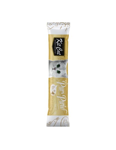 Snack cremoso para gatos Kit Cat PurrPuree atum e vieiras 60 g