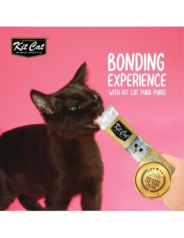 Snack cremoso para gatos Kit Cat PurrPuree atum e vieiras 60 g