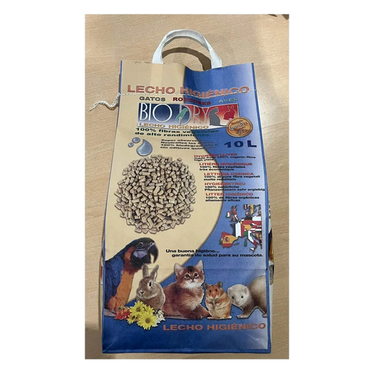 Cama de pellets de madeira para roedores, 10 litros