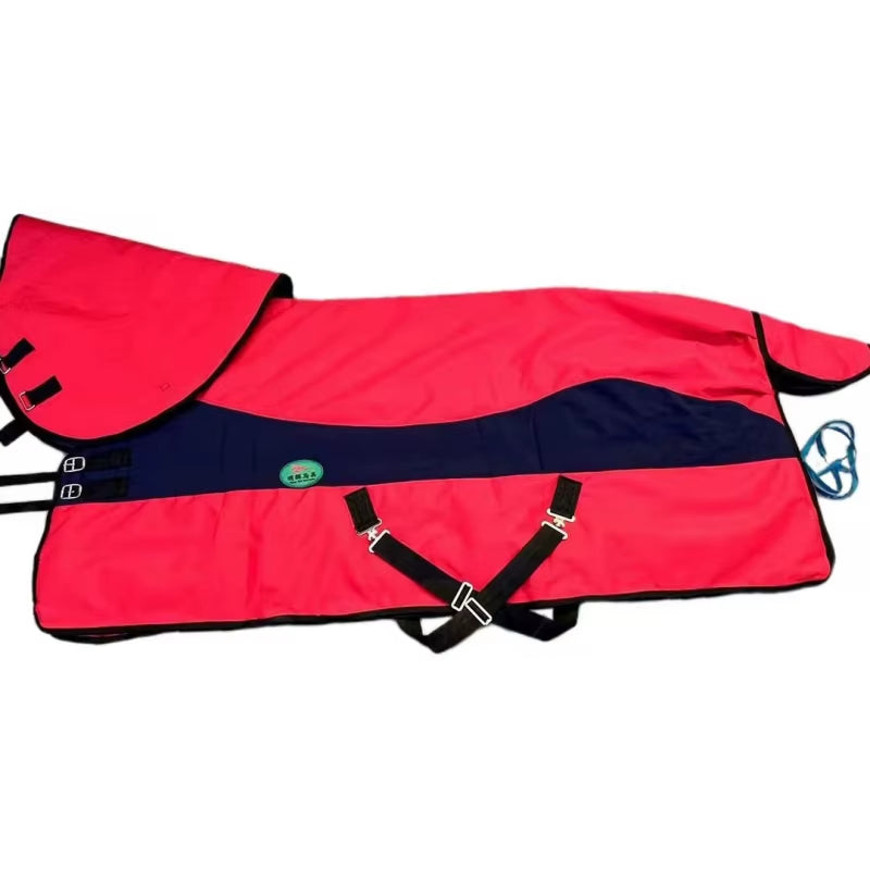 Manta de inverno impermeável para cavalo com capuz – vista 9